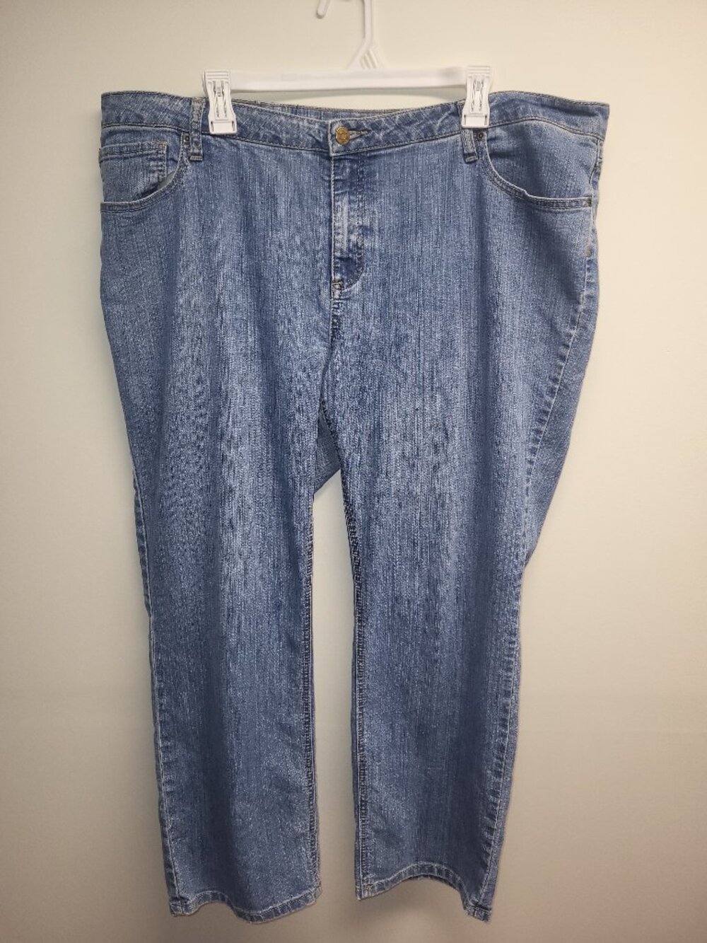 bum equipment Plus Size 16 Blue Jeans Straight Leg Denim